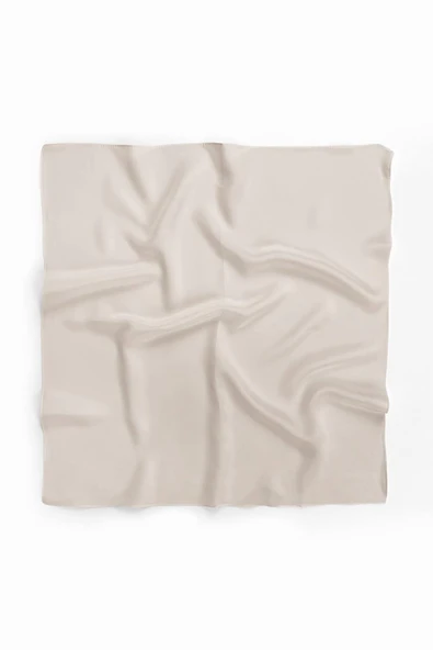 Şifon Krem Bandana - Resim 2