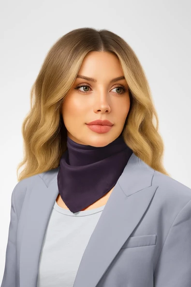 Şifon Leylak Bandana ürün görseli