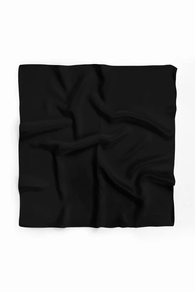 Şifon Siyah Bandana - Resim 4
