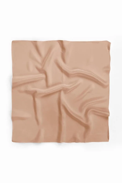 Şifon Somon Bandana - Resim 5