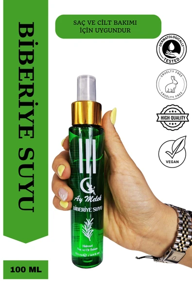 Biberiye Suyu Dökülme Karşıtı ve Saç Uzamasını Destekleyici %100 Doğal Saç Toniği ürün görseli