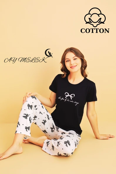 Kadın Pijama Takımı Pamuklu Lüx Pijama Seti ürün görseli