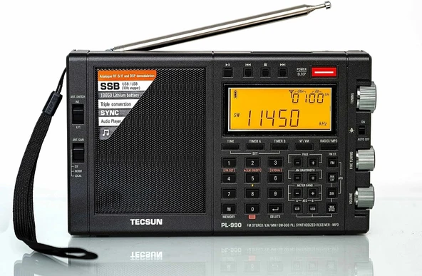 Tecsun PL990 Dijital Dünya Bandı AM/FM Kısa Dalga Uzun Dalga Radyo ürün görseli 1