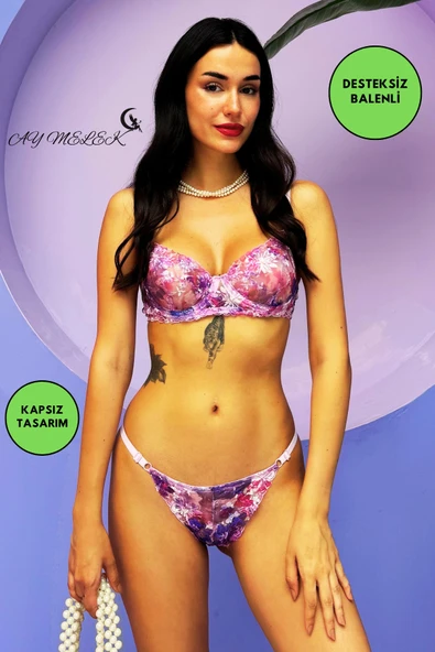 Kapsız Balenli Baskılı B-Cap Brode Takım ürün görseli