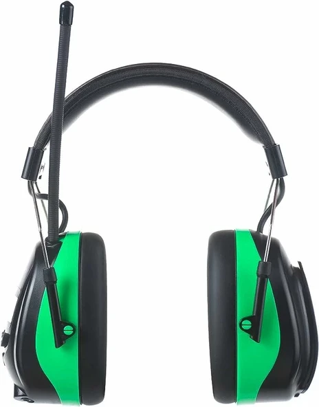 PROTEAR Dijital AM FM Radyo Kulaklıklar, 25dB Kulak Koruma - Yeşil - Resim 2