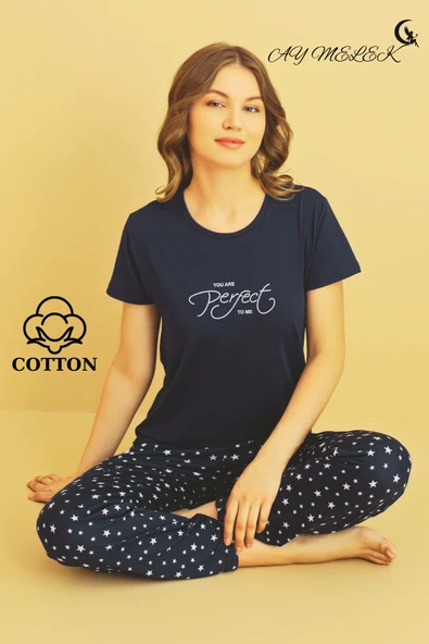 Kadın Pijama Takımı Pamuklu Lüx Pijama Seti - Resim 11