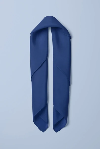 Şifon Saks Bandana - Resim 5