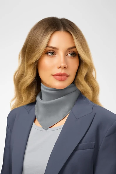 Şifon Gri Bandana ürün görseli