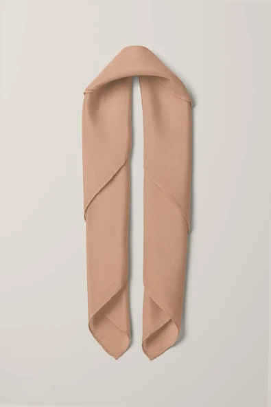 Şifon Somon Bandana - Resim 4