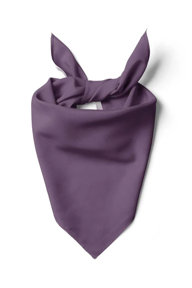 Şifon Leylak Bandana - Resim 3