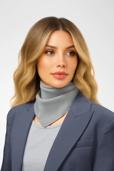 Şifon Gri Bandana ürün görseli