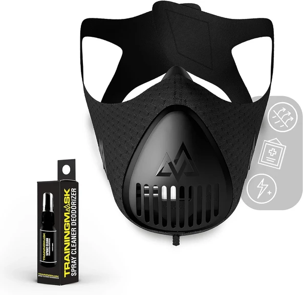 TRAININGMASK Egzersiz Eğitim Maskesi 3.0  - Sprey Temizleme - Resim 3