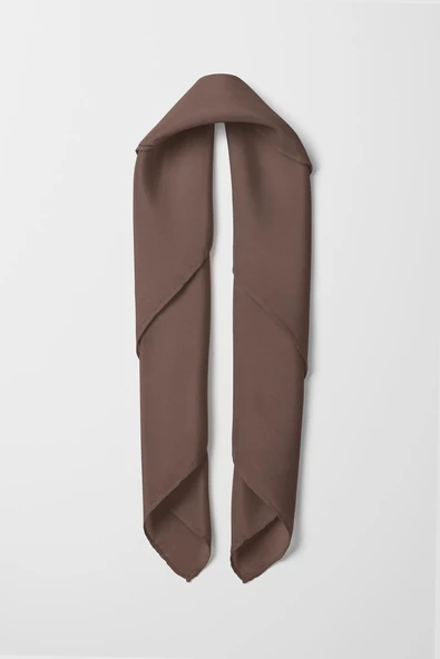 Şifon Soğan Kabuğu Bandana - Resim 5