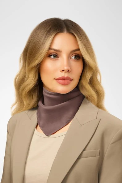 Şifon Soğan Kabuğu Bandana ürün görseli