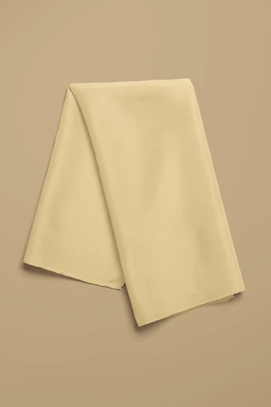 Şifon Sarı Bandana - Resim 4