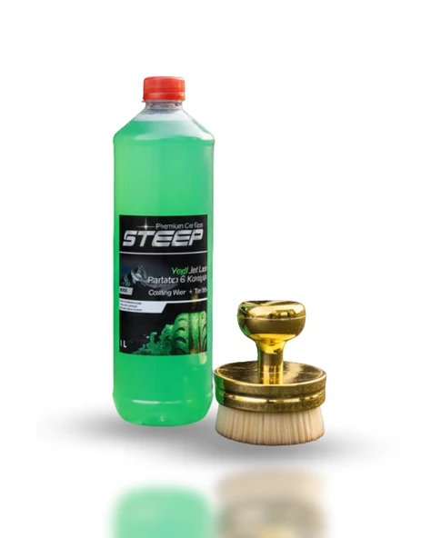 STEEP Ultimate Jel Lastik Parlatıcı Yeşil 1 Lt Gold Lastik Parlatma Fırçası ürün görseli 1