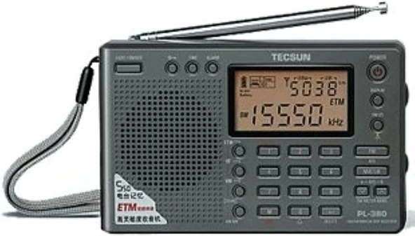 TECSUN PL-380 DSP FM Stereo. Dünya Bandı PLL Radyo Alıcısı ürün görseli 1