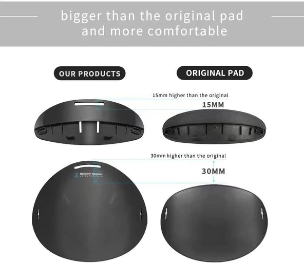 Globular Meta Quest Pro-Yumuşak ve Daha Büyük Alın Pedleri ve Üst Kayış - Resim 2