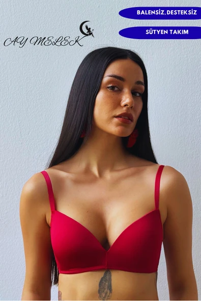 Sütyen Takımı B-Cap Balensiz Desteksiz Özel Tasarım Mikro Kumaş - Resim 11