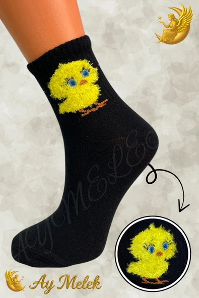 Kadın Çorap (8 Çift) Doğal Pamuklu Desenli Yetişkin Kız Çocuk Çorap - Resim 9