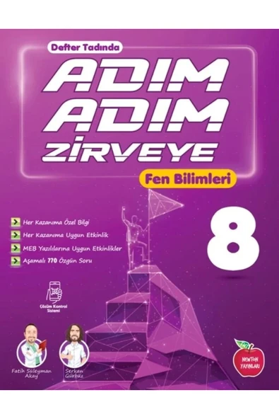 8. Sınıf Fen Bilimleri Adım Adım Zirveye Soru Bankası Yeni ürün görseli