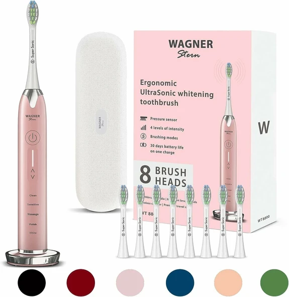 Wagner Stern Basınç Sensörlü Ultrasonik Beyazlatıcı Diş Fırçası - Rose Gold ürün görseli