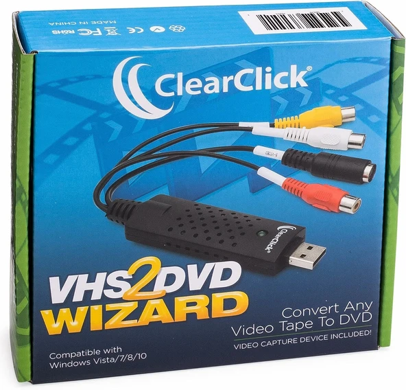 ClearClick VHS'den DVD'ye Sihirbazı - USB Video Yakalayıcı ürün görseli 1