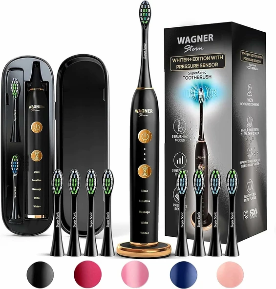 Wagner Stern WHITEN+ Sürümü. Akıllı Elektrikli Diş Fırçası - Siyah ürün görseli 1