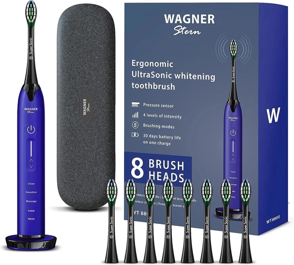 Wagner Stern Basınç Sensörlü Ultrasonik Beyazlatıcı Diş Fırçası - Mor ürün görseli 1