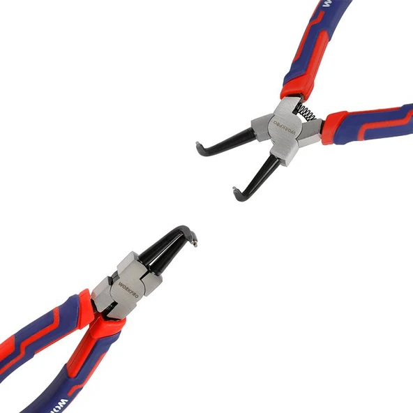 WORKPRO WP231153 180MM Cr-V Eğri Uçlu Yaylı Profesyonel Dış Segman Pensesi - Resim 3