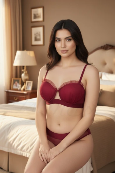 Kadın Giyim Tül Desenli Balenli Sütyen Külot İç Giyim Takımı ürün görseli