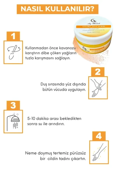 Sleek Body Scrub Besleyici Arındırıcı Nemlendiricili Vücut Peelingi Etkili Scrap - Resim 3