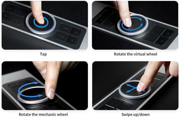 XP-Pen Deco Pro Small Bluetooth Kablosuz Grafik Tableti - Resim 4