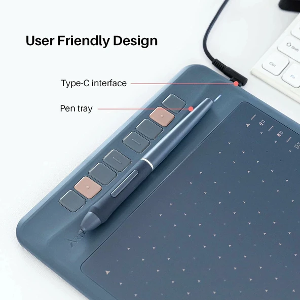 Artisul A1201 12 Inc Grafik Çizim Tableti - 8192 Seviye Basınçlı Pilsiz Kalem - Resim 4