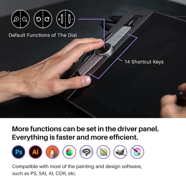 Artisul SP1603 15.6 Inc Grafik Çizim Tableti - Resim 4