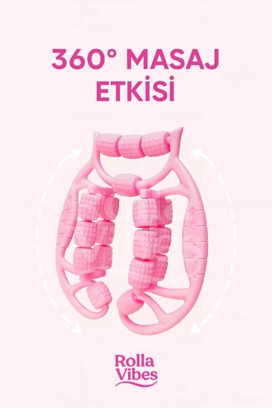 Masaj Aleti (18 Tekerlekli) Ayak Bacak Kol Boyun Selülit Karşıtı Manuel Masaj Silindiri - Resim 2