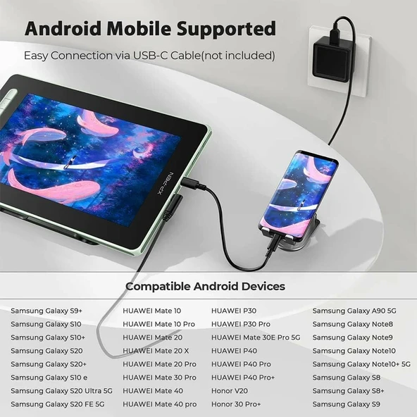 XP-Pen Artist 12 2.Gen, Grafik Çizim Tableti - 12 Inc - Yeşil - Resim 2