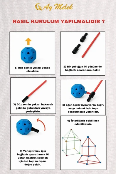 Çocuklar İçin Eğitici Oyun Çadırı | Kurulum Kolay | Geniş Oyun Alanı - Resim 3