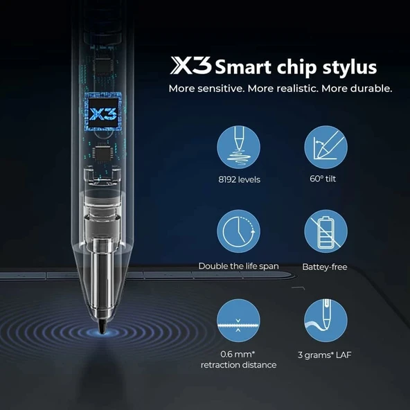 XP-Pen Artist 10 2.Gen, Bilgisayar Grafik Çizim Tableti - 10 Inc - Siyah - Resim 2