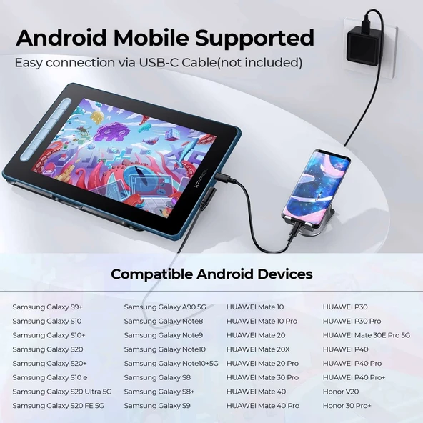 XP-Pen Artist 10 2.Gen, Bilgisayar Grafik Çizim Tableti - 10 Inc - Mavi - Resim 2