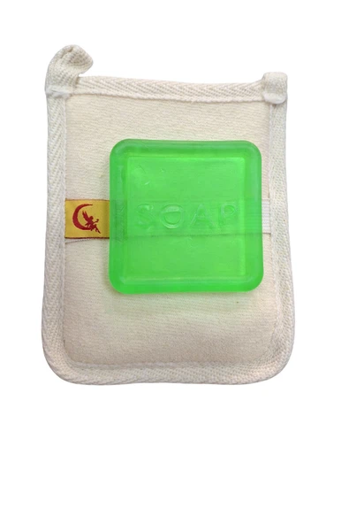 Doğal Kabak Lifli Okaliptüs Özlü Sabun Seti Doğal Kabak Lifi Banyo Kesesi - Kabak Lifli Yüz Kesesi - Resim 2