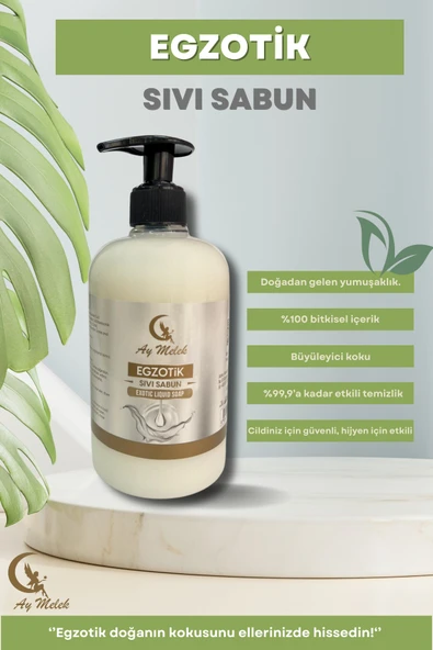 Doğal Sıvı Sabun Egzotik Meyve Kokulu Ferahlatıcı Ve Arındırıcı Etki 500ml - Resim 6