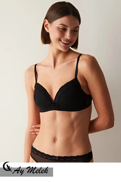 Kadın Sütyen Dantelli Çamaşır Desteksiz Toparlayıcı İç Giyim - Resim 10