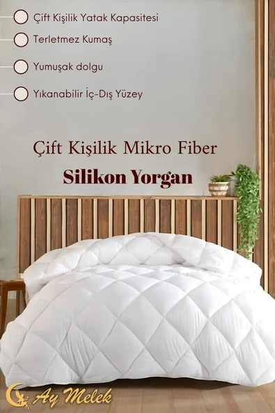 Çift Kişilik Yorgan Silikon Micro Fiber Yumuşak Terletmez Yorgan ürün görseli