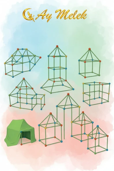 Çocuklar İçin Eğitici Oyun Çadırı | Kurulum Kolay | Geniş Oyun Alanı - Resim 5