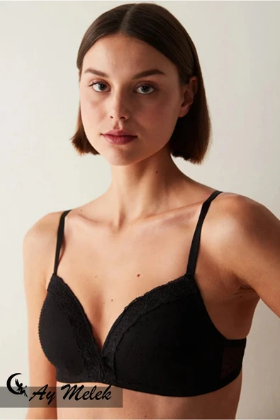 Kadın Sütyen Dantelli Çamaşır Desteksiz Toparlayıcı İç Giyim - Resim 9