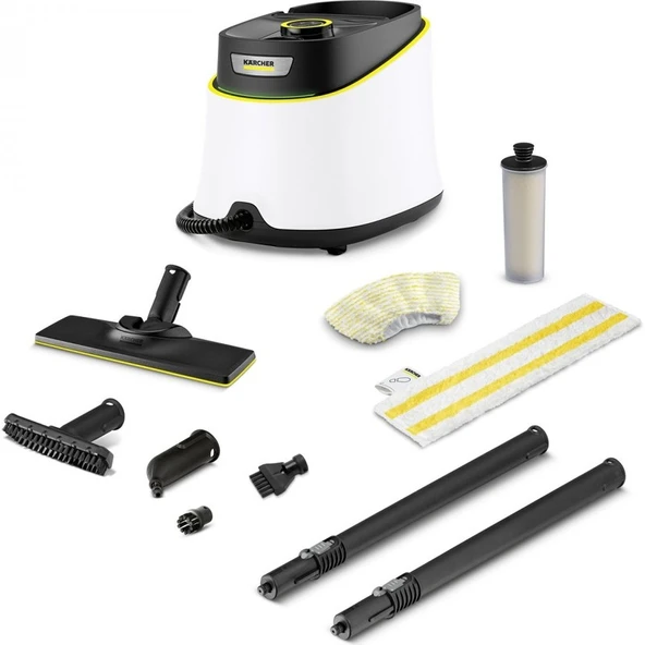 Karcher SC 3 Deluxe EasyFix 1900W Buharlı Temizlik Makinesi – Zemin Nozulu, Mikrofiber Bez ve Kireç Önleyici Kartuş ile Çok Amaçlı Ev ve Zemin Temizliği ürün görseli 1