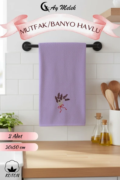 Mutfak Havlusu 6`lı set %100 Pamuklu Nakışlı El Havlusu - Resim 6