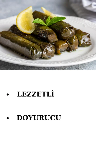 Yaprak Sarma (1 Kutu) Yerli Üretim 400 Gr Doğal Besin Deposu Hazır Yemek - Resim 5