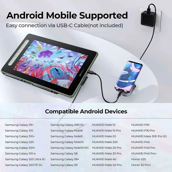 XP-Pen Artist 10 2.Gen, Bilgisayar Grafik Çizim Tableti - 10 Inc - Yeşil - Resim 2